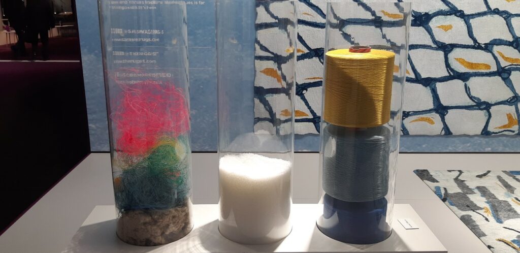 Sustainability inspiration one hand-knot at a time The waste material used to make ECONYL® regenerated nylon.