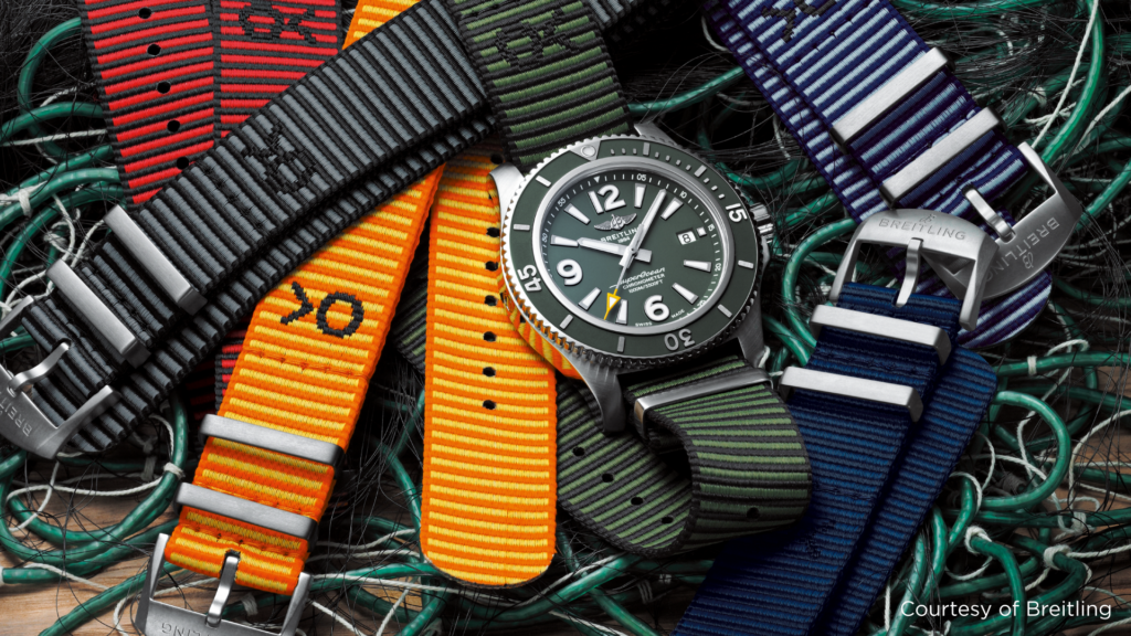 Breitling and Outerknown: a new Superocean Watch and the launch of the innovative Outerknown ECONYL® yarn Nato strap collection 