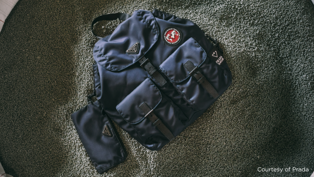 Prada new collection Re-Nylon, made with ECONYL® regenerated yarn. 